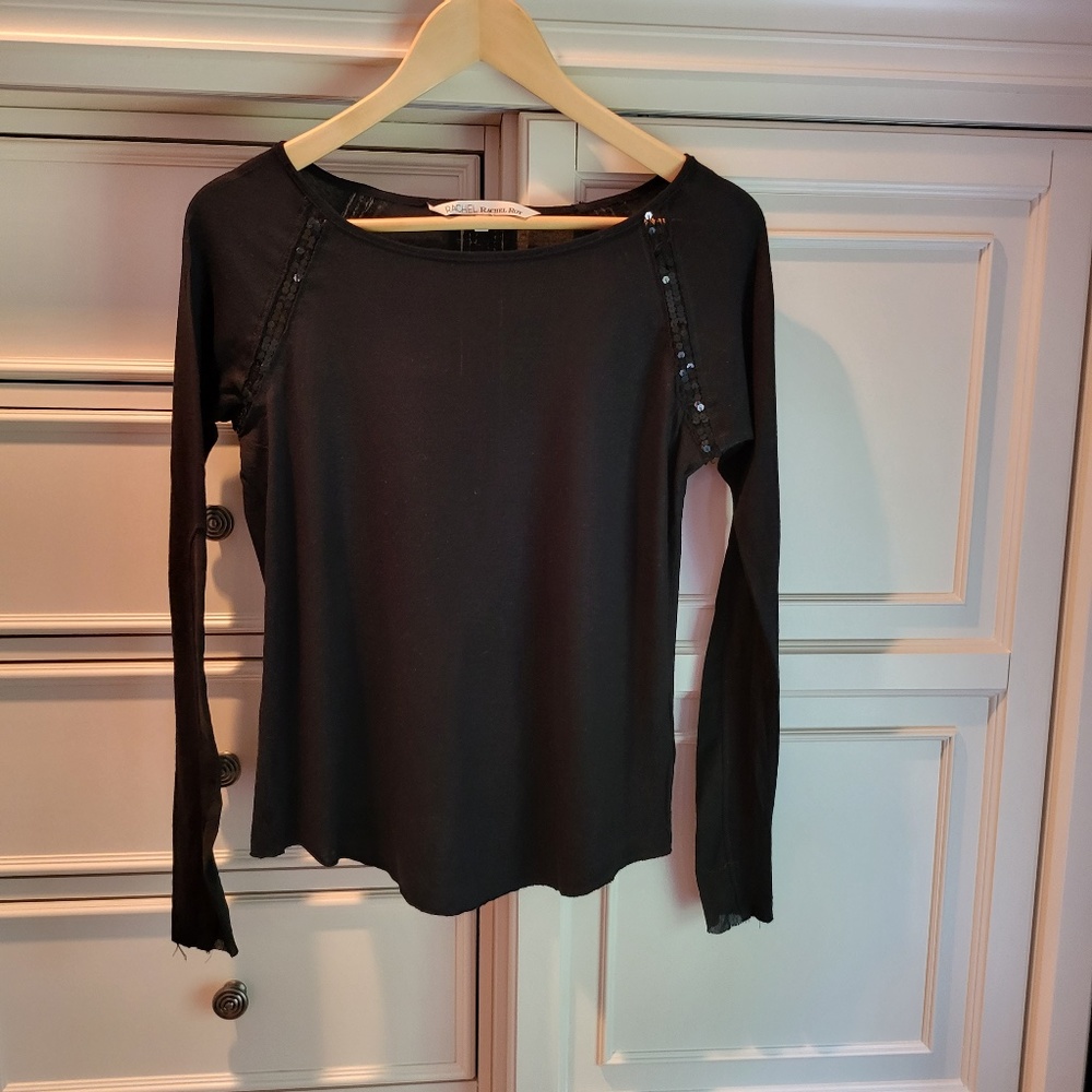 Rachel Roy Top Womens Size XS Black